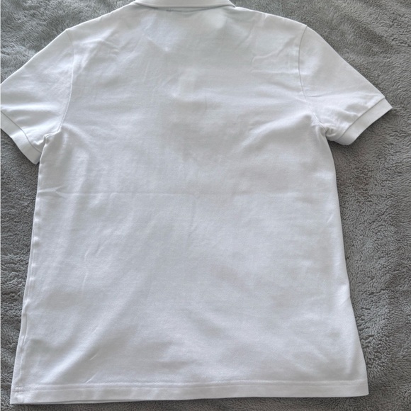 Lacoste White Polo Shirt with Green Crocodile Logo - Picture 5 of 6